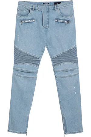 Balmain Jeans, Herre, Blå, W30, Denim, Almindelig pasform denim jeans