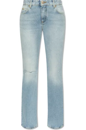 Balmain Jeans, Dame, Blå, S, Bomuld, Flare jeans