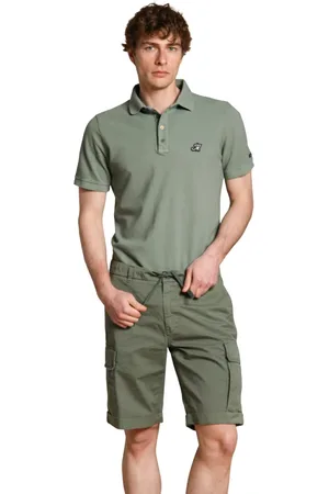 Masons Shorts, Herre, Grøn, XS, Bomuld, Cargo Bermuda Shorts i Pima-bomuld