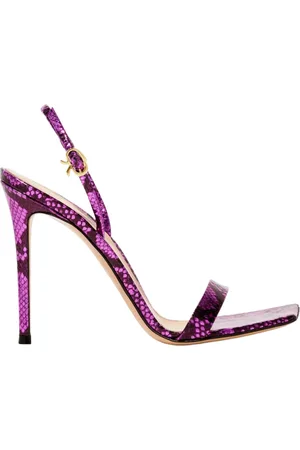 Gianvito Rossi Sko, Dame, Lilla, 38 EU, Uld, Ribbon Stiletto Sandaler