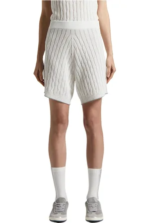 PESERICO SIGN Shorts, Dame, Hvid, 2XS, Bomuld, Shorts i frisk bomuld crepe garn