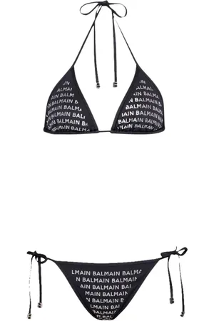Balmain Badetøj, Dame, Sort, 2XS, Uld, Triangle Bikini