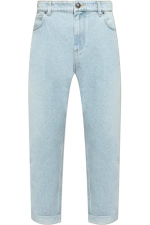 Balmain Jeans, Herre, Blå, W35, Bomuld, almindelige type jeans