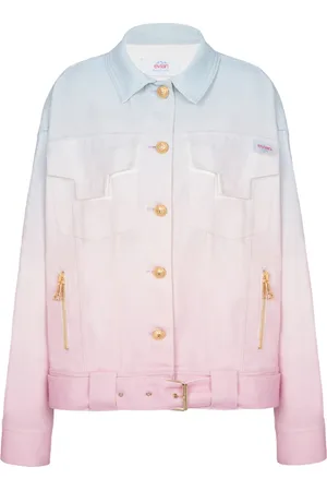 Balmain Jakke, Dame, Flerfarvet, S, Bomuld, x Evian - Oversized jakke