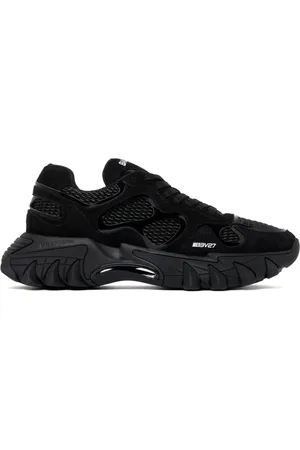 Balmain Sko, Herre, Sort, 40 EU, Uld, Sorte Sneakers