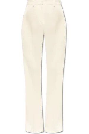 Balmain Bukser, Dame, Hvid, M, Fold-front bukser