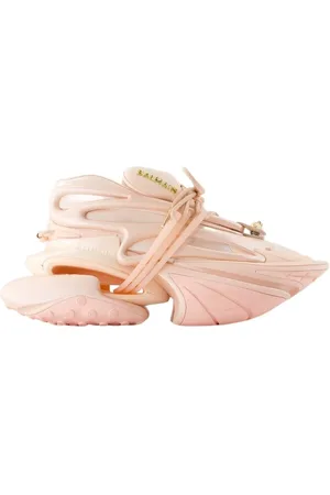 Balmain Sko, Dame, Lyserød, 39 EU, Læder, Unicorn Lave Sneakers - Læder