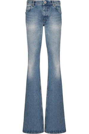 Balmain Jeans, Herre, Blå, W32, Denim, Blå vask vintage denim jeans