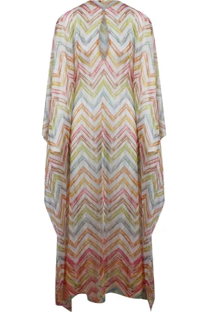Missoni Badetøj, Dame, Flerfarvet, S, Polyester, Zigzag Strand Cover-Up