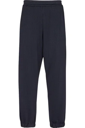 Balmain Bukser, Herre, Blå, 2XS, Marine Monogram Mini Pique Bukser