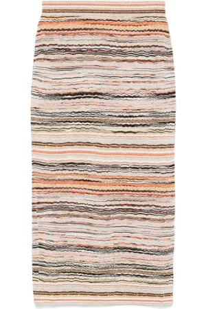 Missoni Nederdel, Dame, Flerfarvet, XS, Orange Elastisk Talje Nederdel