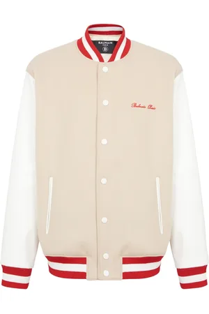 Balmain Jakke, Herre, , S, Uld, Signatur bomberjakke
