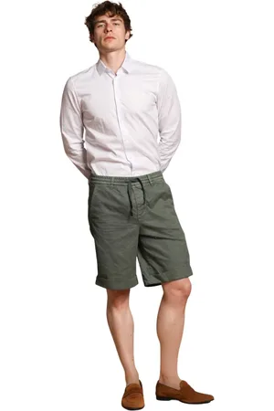 Masons Shorts, Herre, Grøn, 2XL, Bomuld, Afslappet Pasform Grøn Chino Bermuda