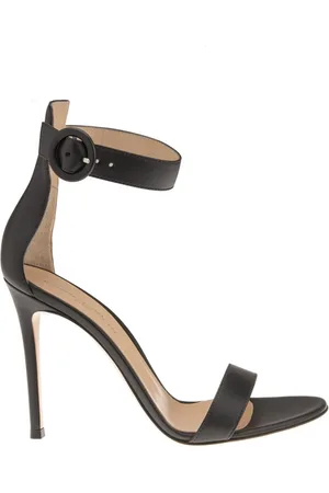 Gianvito Rossi Sko, Dame, Sort, 37 EU, Læder, Højhælede sandaler