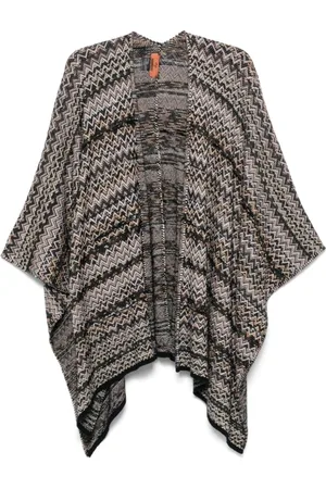 Missoni Jakke, Dame, Flerfarvet, ONE SIZE, MultiColour Sweater Cape Design