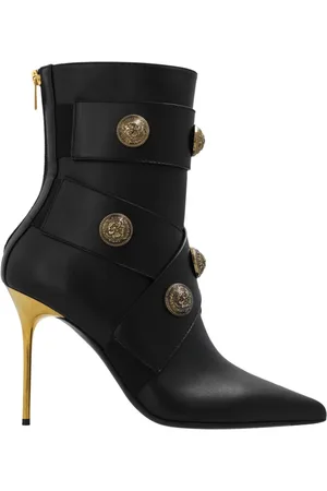 Balmain Sko, Dame, Sort, 40 EU, Uld, Støvler med hæl