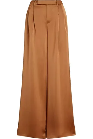 Ralph Lauren Bukser, Dame, , M, Satin, Satinbukser med vide ben