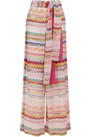Missoni Bukser, Dame, Flerfarvet, 2XS, Uld, Zig Zag Strandbukser