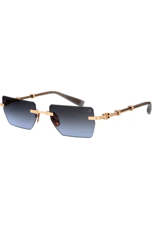 Balmain Tilbehør, unisex, Gul, 53 MM, Uld, Stilfulde solbriller til en solrig dag