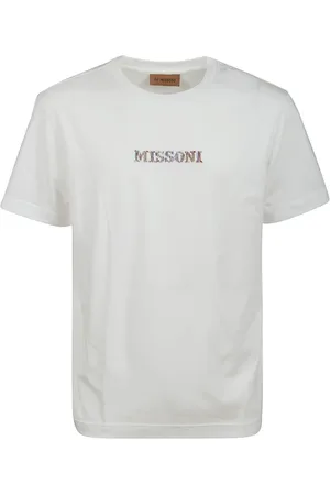 Missoni Top, Herre, Hvid, L, Uld, Stilfulde T-shirts til Mænd og Kvinder