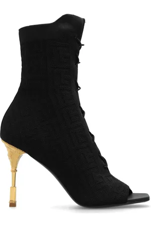 Balmain Sko, Dame, Sort, 41 EU, Læder, Mønt hælede ankelstøvler