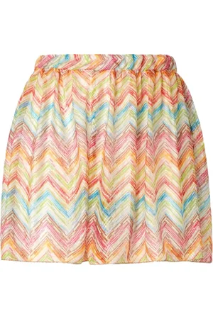 Missoni Shorts, Dame, Flerfarvet, M, Polyester, Tetris Multi Shorts