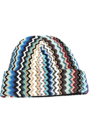 Missoni Tilbehør, Herre, Flerfarvet, ONE SIZE, Geometrisk Fantasi Hat Tilbehør