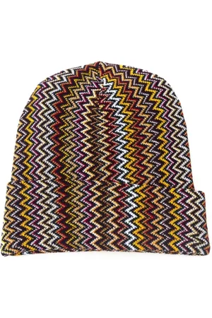 Missoni Tilbehør, unisex, Flerfarvet, ONE SIZE, Geometrisk Farverig Hat - Tilbehør