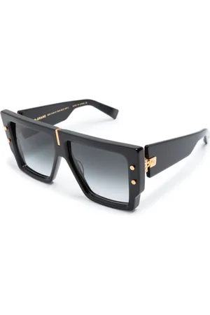 Balmain Tilbehør, Dame, Sort, 57 MM, Uld, Stilfulde solbriller til hverdagsbrug