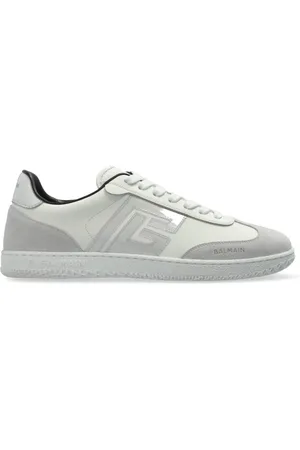 Balmain Sko, Herre, Hvid, 45 EU, Uld, Sportsko