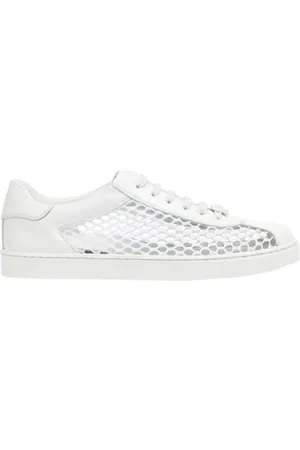 Gianvito Rossi Sko, Dame, Hvid, 35 EU, Hvide Kalvesneakers Produceret i Italien