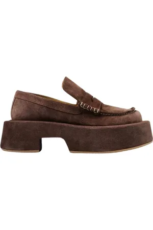 J.W.Anderson Sko, Dame, Brun, 40 EU, Brun Platform Mokkasiner
