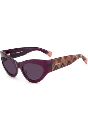 Missoni Tilbehør, Dame, Lilla, 55 MM, Uld, Stilfulde solbriller B3V/Ur