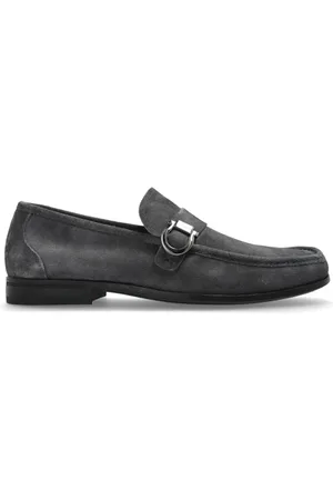 Salvatore Ferragamo Sko, Herre, Grå, 39 EU, Loafers sko