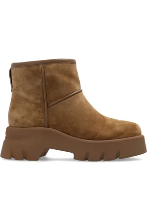 Gianvito Rossi Sko, Dame, Brun, 39 1/2 EU, Tyl, Platform ankelstøvler Stormy