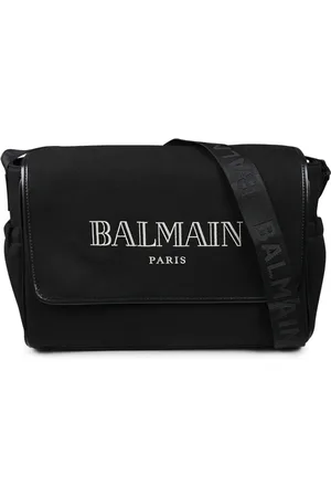 Balmain Home, unisex, Sort, ONE SIZE, Bomuld, Sort Bomuld Linned Skiftetaske