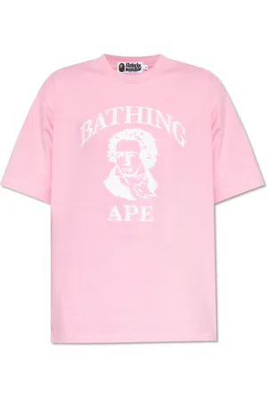 A Bathing Ape Top, Herre, Lyserød, L, Bomuld, Mønstret T-shirt