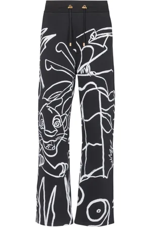 Balmain Bukser, Herre, Sort, S, Bomuld, Disney x : The Lion King - Jogging trykt Børn Forud
