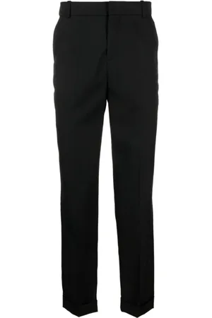 Balmain Bukser, Herre, Sort, 2XL, Uld, Sorte Bukser med Lav Hæl