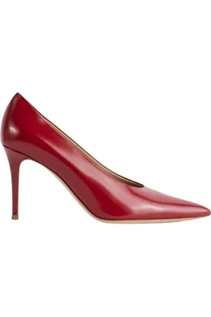 Gianvito Rossi Sko, Dame, Rød, 40 EU, Læder, Røde Læder Tokio Pumps