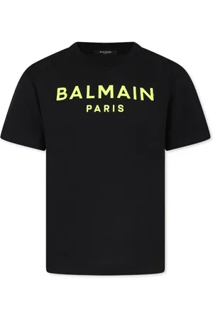Balmain Top, unisex, Sort, 128 CM, Bomuld, Sort Bomuld Kortærmet T-Shirt