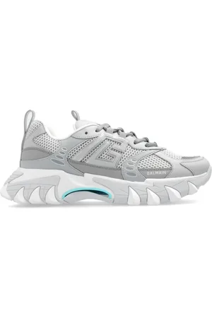 Balmain Sko, Herre, Grå, 39 EU, Læder, B-East Sneakers