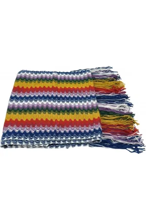 Missoni Tilbehør, Dame, Flerfarvet, ONE SIZE, Uld, Multifarvet Uldblanding Dame Tørklæde