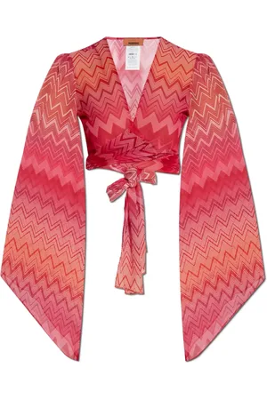 Missoni Bluser & Skjorter, Dame, Rød, XS, Tyl, Silke top