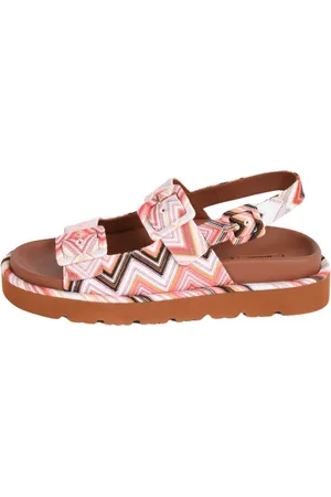 Missoni Sko, Dame, Flerfarvet, 40 EU, Læder, Justerbare Stropper Lave Sandaler Mia Model