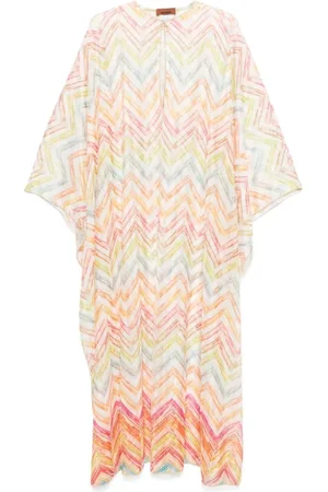 Missoni Kjole, Dame, Flerfarvet, M, Uld, Stilfuld Cover Up Kjole