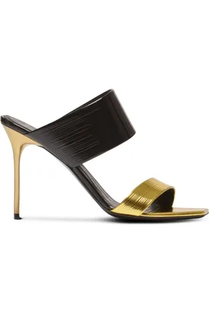 Balmain Sko, Dame, Flerfarvet, 37 EU, Sorte højhælede sandaler