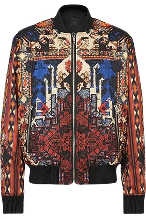 Balmain Jakke, Herre, Flerfarvet, S, Nylon, Reversibel Multifarvet Nylon Bomberjakke