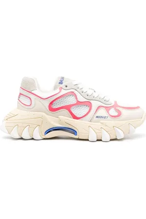 Balmain Sko, Dame, Hvid, 41 EU, Uld, Sneakers