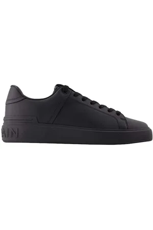 Balmain Sko, Herre, Sort, 42 EU, Uld, Stilfulde Sneakers